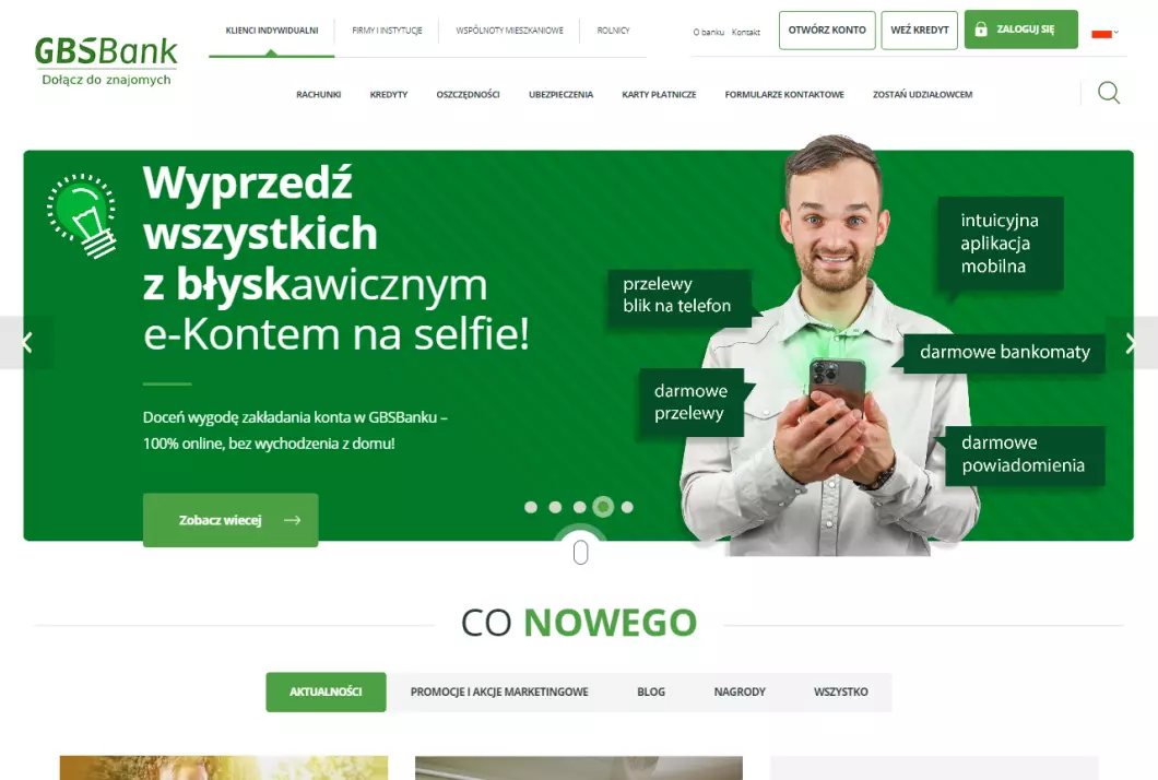 GBSBank - zrzut ekranu