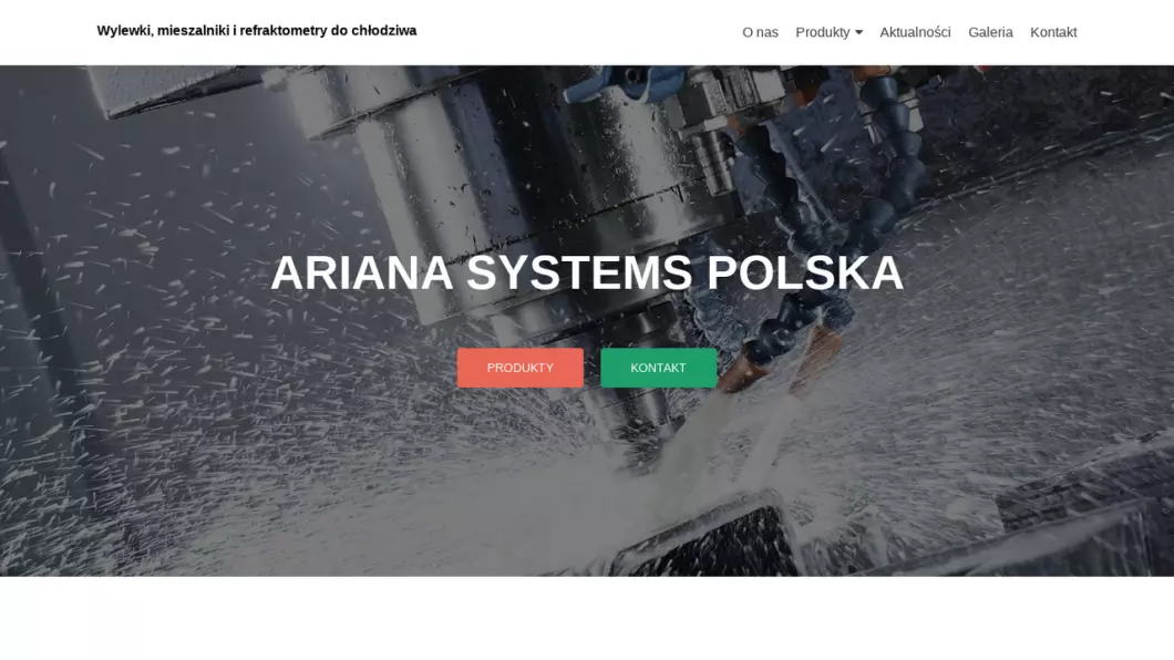 Ariana - Wylewki, mieszalniki i refraktometry do chłodziwa - zrzut ekranu
