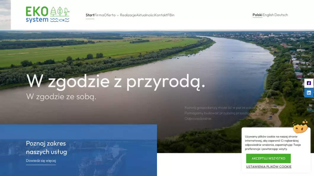Konsulting środowiskowy	Ekosystem - zrzut ekranu