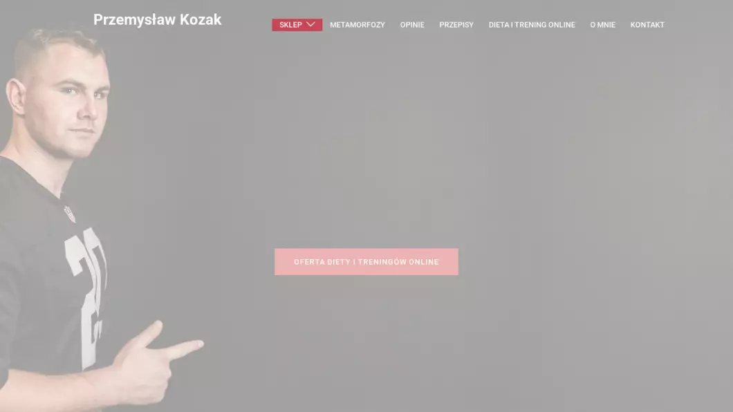 Przemysław Kozak - Trener i dietetyk online - zrzut ekranu