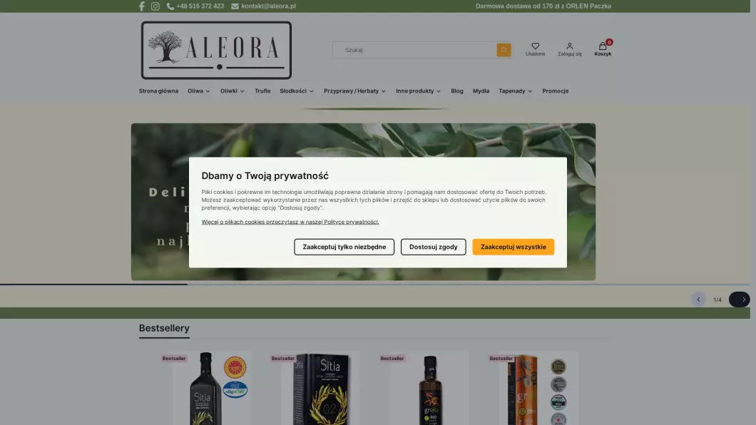 ALEORA.PL - zrzut ekranu